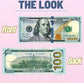 Realistic fake money 100 Dollar Bill x 200, movie props and play money